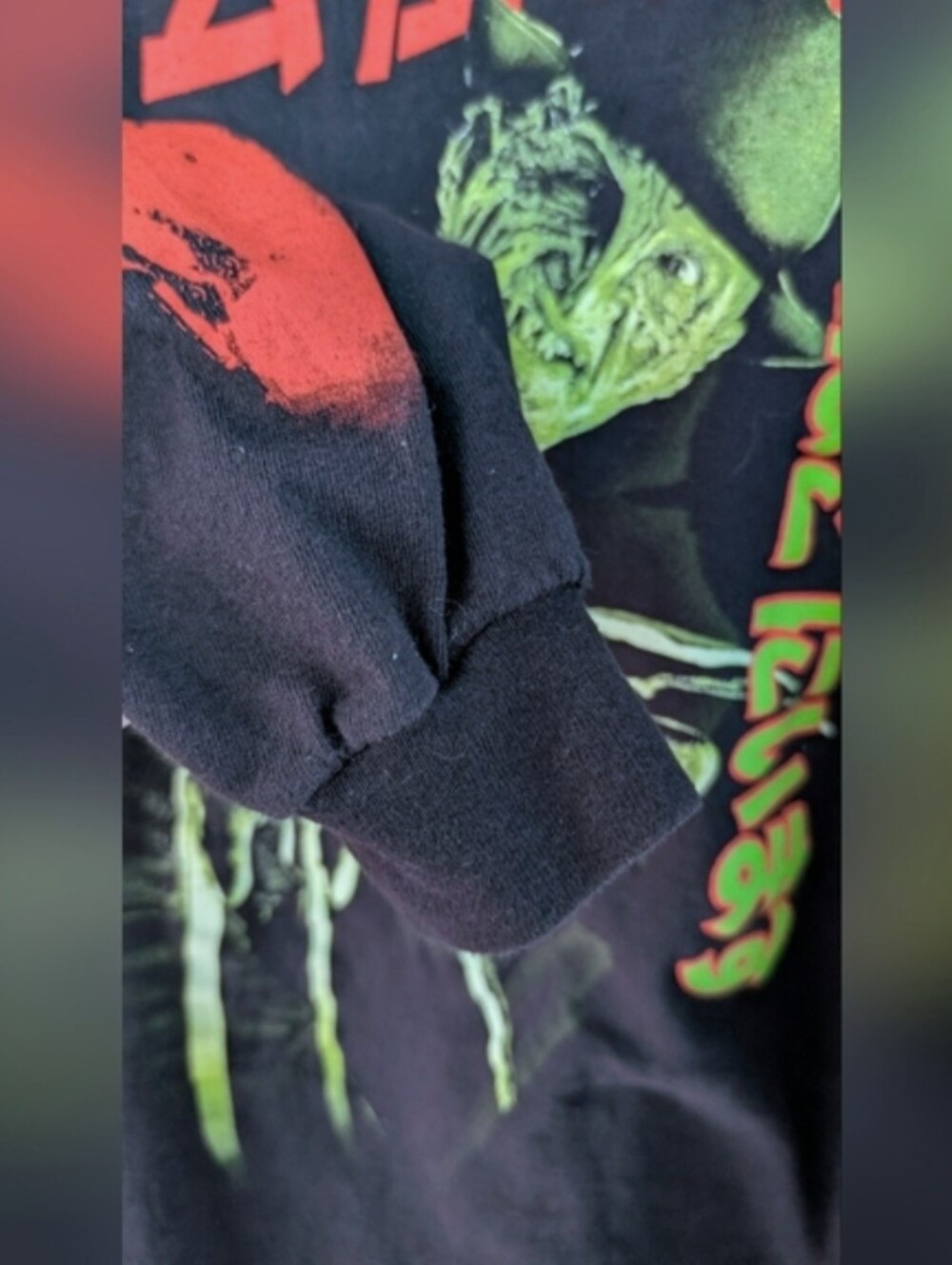 RARE Freddy Krueger Classic Horror Movie Graphic Long Sleeve Tee Size XL - Picture 4 of 6